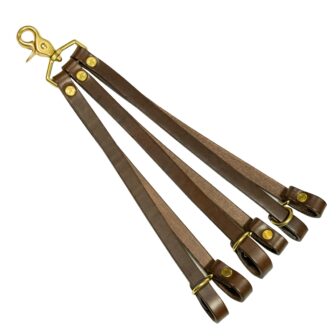 Six Bird Leather Game Carrier
